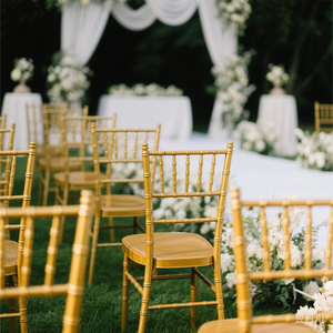 Chaises Tiffany en gros, banquet, Napoléon, dîner, métal, acier, location, chaises Chiavari pour mariage, pour événements - Product Image 4