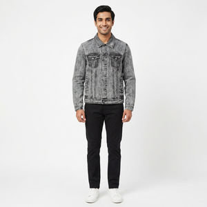 Nouvelle Collection 2026 : Vestes en Jean pour Hommes, Délavées à l'Acide, Sur Mesure, Tendance - Product Image 1