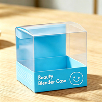 Boîte en PP imprimée personnalisée, boîte de présentation transparente en PET, emballage cosmétique en PVC transparent, boîtes en plastique pour outils de maquillage