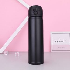 Gobelet à bulles de thé de 450 ml, bouteille d'eau sport en acier inoxydable à double paroi isolée, gourde aquatique avec couvercle - Product Image 6