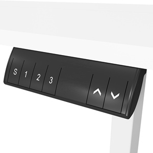 V-mounts ไฟฟ้ามอเตอร์คู่ปรับความสูงได้โต๊ะยืนพร้อมอุปกรณ์คอมพิวเตอร์ป้องกันความร้อนประเภท JSD2-02-2P - Product Image 4