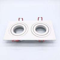 Spot lumineux Led rectangulaire à Double tête, de forme rectangulaire, haute qualité, Anti-éblouissement, avec technologie Cob, nouveau modèle