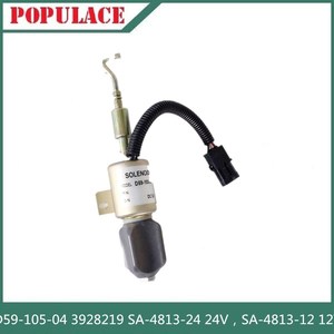 Vanne solénoïde de moteur diesel Shanghai D59-105-04 pour moteur diesel de machines de construction DC 12 24V - Product Image 2