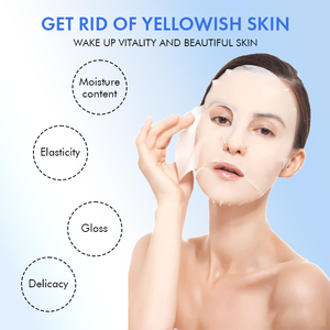 Vente en gros de masque en feuille de peptide de cuivre bleu GHK-Cu Masque facial anti-âge pour le traitement de soin de la peau hydratant raffermissant et anti-rides - Product Image 4