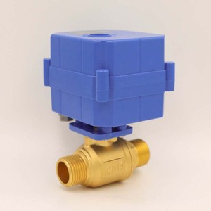 Válvula de Bola Eléctrica Miniatura de Alto Torque DN15, Actuador Compacto, Rosca Macho Doble, Válvula de Dos Vías de 4 Puntos para Gas, Manual - Product Image 3