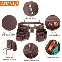 Ceinture à outils en cuir de qualité supérieure pour hommes tablier de travail de constructeur ODM personnalisé pour menuiserie usine encadreurs vêtements de travail