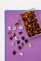 Jeu de Mahjong Américain de Luxe en Acrylique 2 couches, motif Tortoise, écologique, pour quatre joueurs