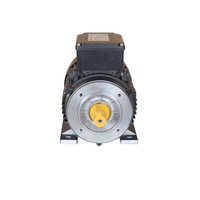Moteur asynchrone monophasé à courant alternatif 0,75 kW 1 CV 230 V IP55 étanche avec boîtier en aluminium et démarrage par condensateur, fixation par bride