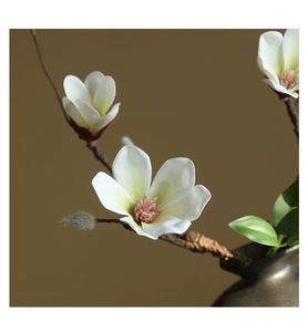 Chinese-Style Mini Realistic <strong>Magnolia</strong> Flower Handmade Dry Branch Zen-Inspired Artificial Floral Art for Christmas Dining <strong>Table</strong> - Product Image 6