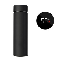Botol Air Termos Vakum Ramah Lingkungan Bebas BPA Anti Bocor Dinding Ganda Stainless Steel Berkualitas Tinggi Pintar 500ML Pengatur Suhu