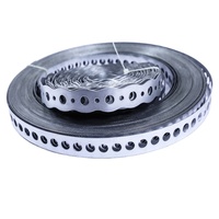 Bande de fixation perforée en acier galvanisé de qualité industrielle, bandage métallique en acier zingué perforé