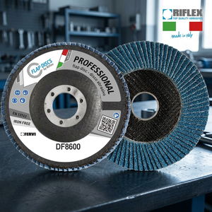 Disco Abrasivo Profesional FERVI, Disco de Óxido de Aluminio de Alta Dureza, Acero Inoxidable, Grano 80, 115x22mm, 13300 RPM - Product Image 3