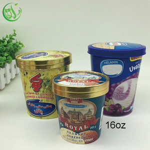 Bán buôn tùy chỉnh có thể tái chế 16oz giấy dùng một lần Ice Cream cup - Product Image 4