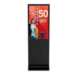 65/70/75/80/86 Inch Binnen/Buiten Verticale Interactieve Digitale Bewegwijzering Totem Voor Artikeladvertentie