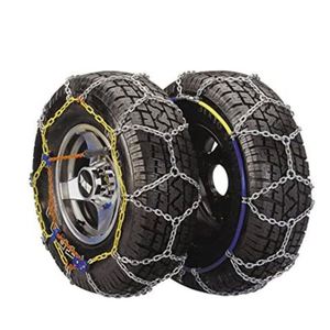 Cadenas de Nieve Plateadas Nuevas de Alta Calidad para Neumáticos de Coche, Malla de Acero Aleado, Certificación ONORM V5117, Protección para Neumáticos de 175-195 mm, 12 Meses - Product Image 1