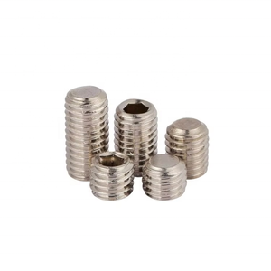 Tornillo de Fijación de Acero Inoxidable Clase 4 con Recubrimiento de Níquel M2, Hexagonal, DIN913, Punta Plana, Rosca Métrica, para Ensamblaje de Equipos - Product Image 3