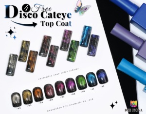 4 Esmaltes de Uñas Cat Eye de Alta Calidad con Brillo, Efecto Reflectante, Magnético, Diamante, Brillante, Gel UV Cat Eye Removible - Product Image 6