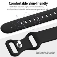 Pulsera de reloj inteligente con hebilla plateada, correa de reloj inteligente de goma deportiva ajustable para Google Pixel 4 Band 3 2