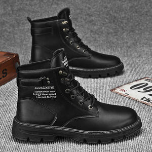 Botas para Hombre MH05, Nuevas Botas de Trabajo Versátiles y Modernas para Otoño, Antideslizantes, Resistentes al Desgaste, con Suela Gruesa, Color Amarillo Desierto, Botas Casuales para Caminar - Product Image 4