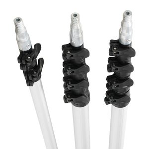 40ft ~ 70ft Duty Aluminio Techo Pintura de pared Telescópico Largo alcance Extensión Mango Poste en tres - Product Image 1