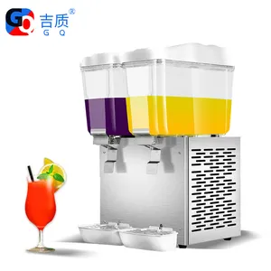 Dispensador de suco, GQ-JD216 venda quente comercial dupla tanques bebida congelada quente fria dispensador preço de fábrica