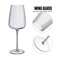 Samyo, fournisseur professionnel, verres à eau en cristal de style origami de luxe, grande taille, avec logo personnalisé, verres à boire côtelés de haute qualité