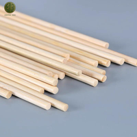 Brochettes de barbecue jetables en bambou naturel, 10-50 cm, rondes, résistantes à la chaleur, pour viande, satay, barbecue