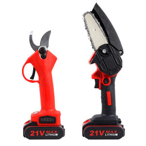 Set di Attrezzi da Giardino con Forbici da Potatura e Motosega a Batteria Li-ion 21V - Product Image 6