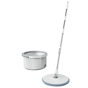 Vadrouille flottante en acier inoxydable Magic Mop Spin Dry Cleaning Mop With Dirty Water Separator