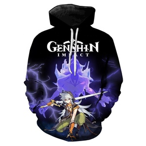 <span class=keywords><strong>2023</strong></span> caliente Anime <span class=keywords><strong>Genshin</strong></span> <span class=keywords><strong>Impact</strong></span> 3D sudaderas con capucha juego Harajuku hombres mujeres manga larga Anime sudaderas niños/niñas Streetwear - Product Image 2