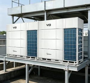 ระบบปรับอากาศแบบแยกส่วนหลายจุดติดตั้งบนเพดานเชิงพาณิชย์ ระบบ VRF แบบคาสเซ็ต - Product Image 1