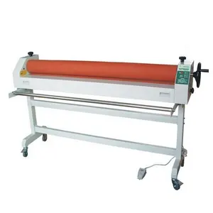 מפעל חשמלי ישר קר יחיד חד צדדי רול מכונת DTS-650D laminator