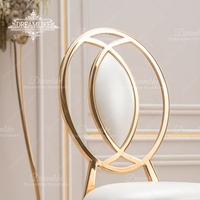 Fauteuil bulle de luxe nordique pour salon de mariage, chaise d'hôtel en tissu et velours, acier inoxydable, métal durable, moderne pour extérieur