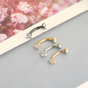 Bán Sỉ Thép Không Gỉ Lông Mày Vòng Chuối Daith Lông Mày Đồ Trang Sức 16G Sụn Bông Tai Helix Barbell <span class=keywords><strong>Conch</strong></span> Piercing - Product Image 6