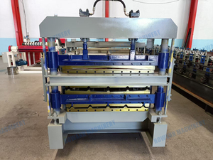 Machine de formage de tôles trapézoïdales 840 900, ligne de production automatique de tuiles de toiture en acier coloré à trois couches avec PLC - Product Image 2