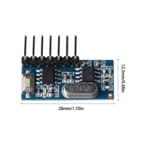 Module récepteur RF 433 MHz avec code d'apprentissage, décodeur, sortie sans fil 4 canaux, kit DIY pour télécommande, encodage 1527
