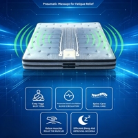 Matelas intelligent Queen/King Size avec massage par airbag, Wi-Fi Tuya, réglage sur 3 niveaux, soutien lombaire écologique, mobilier de chambre à coucher