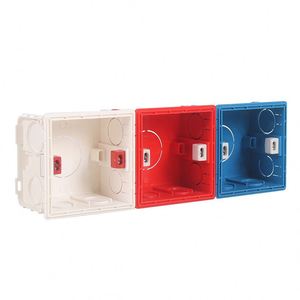 <span class=keywords><strong>86</strong></span> Typ Kabel klemme Wand schalter Gehäuse kasten Elektrische PVC-Vierkant-Unterputz-Anschluss dose - Product Image 2