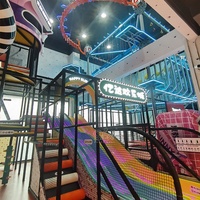 Parc d'aventure Fun City, norme européenne, personnalisable, mur d'escalade, parc d'aventure intérieur