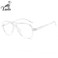 Montures de lunettes transparentes vintage pour femmes, en polycarbonate de qualité supérieure, style aviateur