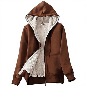 Women's Sherpa Fleece <b>Hoodie</b> Warm <b>Teddy</b> Pullover Winter Sweatshirt Ladies Plush Sherpa <b>Hoodie</b> Soft Fuzzy Fleece Winter Pullover - Product Image 1