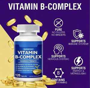 Capsule di Complesso Vitaminico B in Softgel Integratore Vegano per Adulti per il Supporto Energetico - Product Image 3