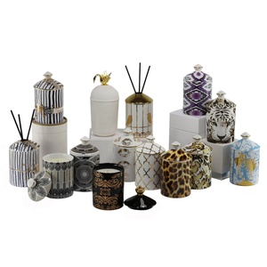 Juego De Velas perfumadas para decoración, conjunto De Velas De cerámica para jarra De Cera De Soja, Con caja para tarros - Product Image 6