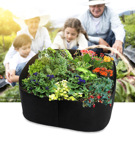 Seau de plantation <span class=keywords><strong>en</strong></span> feutre pour légumes, melons et fruits, seau de plantation de pommes de terre, rond noir épaissi - Product Image 3