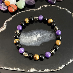 Tigerauge-Stein Tee-Kristall Lila Kristall Obsidian Modisches Armband auf Lager für Großhandel - Product Image 4