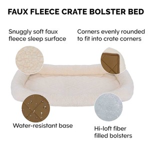 Breathable Lambswool Pet Mat - All-Season <strong>Dog</strong> Cat <strong>Bed</strong> <strong>for</strong> Indoor/Outdoor/Car Use, Easy Clean Cream Pad/