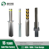 Poteaux télescopiques manuels XZL en acier inoxydable 304 316 pour la sécurité antivol et la gestion des places de stationnement