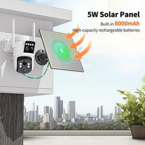 Kamera Jaringan Nirkabel WA 2MP+2MP 2K dengan Deteksi Gerakan, Penglihatan Malam Berwarna, <span class=keywords><strong>CCTV</strong></span> 4G HD Tahan Air, Kamera Rumah Pintar - Product Image 2