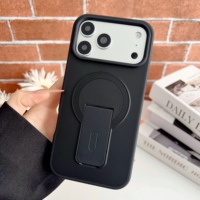 Funda Magnética de Doble Tono para Teléfono Móvil, Anillo Metálico, TPU+PC, Antigolpes, con Soporte, para Phone 17/16 Pro Max/Air de Kaibao