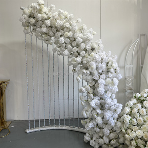 IFG di lusso decorazione floreale di nozze bianco rosa ortensie scale ghirlanda di <span class=keywords><strong>fiori</strong></span> per la <span class=keywords><strong>vendita</strong></span> - Product Image 3